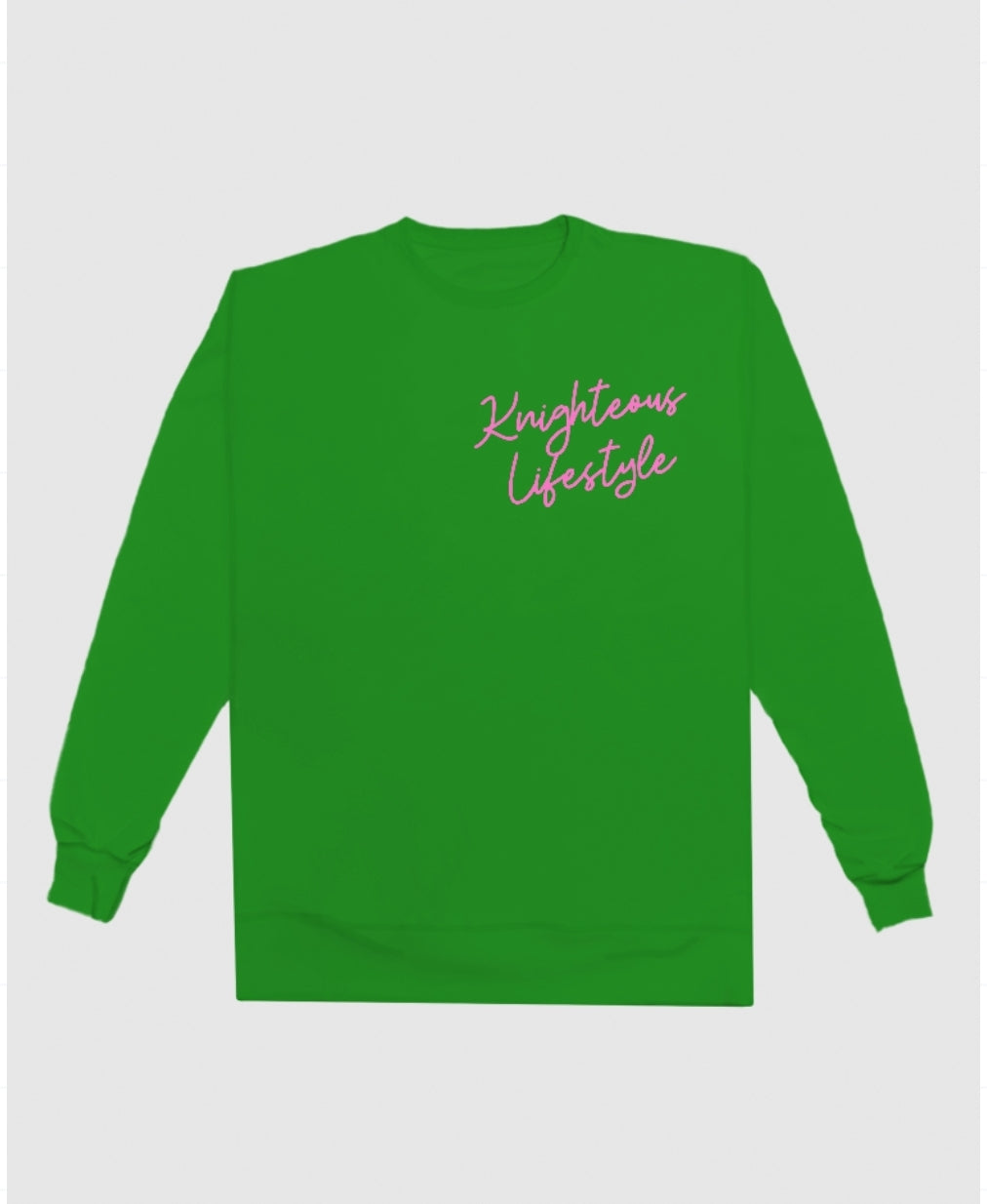 Knighteous Chill Cursive Crewneck Sweatshirt